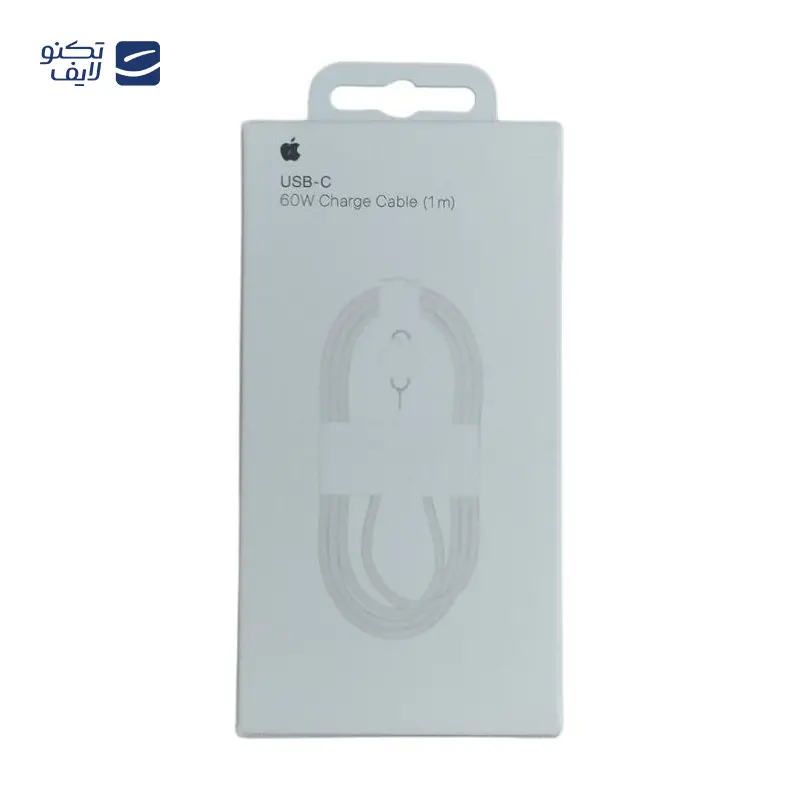کابل دو سر تایپ سی 60 وات اپل طول 1 متر به همراه سوزن سیم کارت
