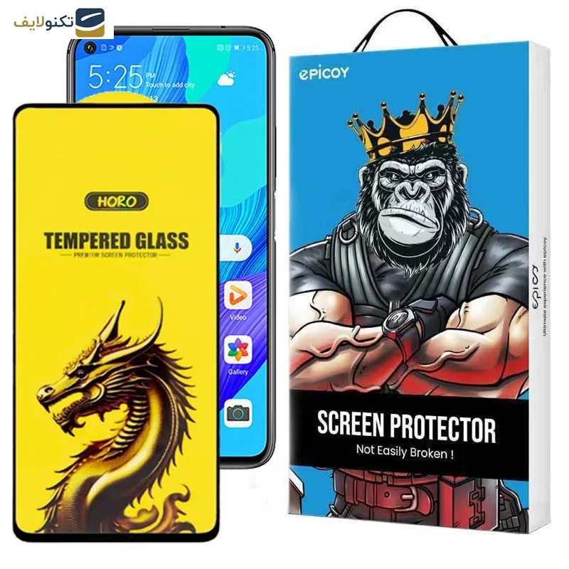 گلس گوشی هوآوی nova 5T اپیکوی مدل Golden Dragon