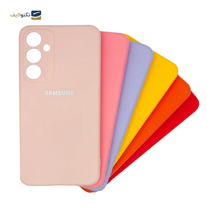 قاب گوشی سامسونگ Galaxy A55 مدل سیلیکونی محافظ لنزدار