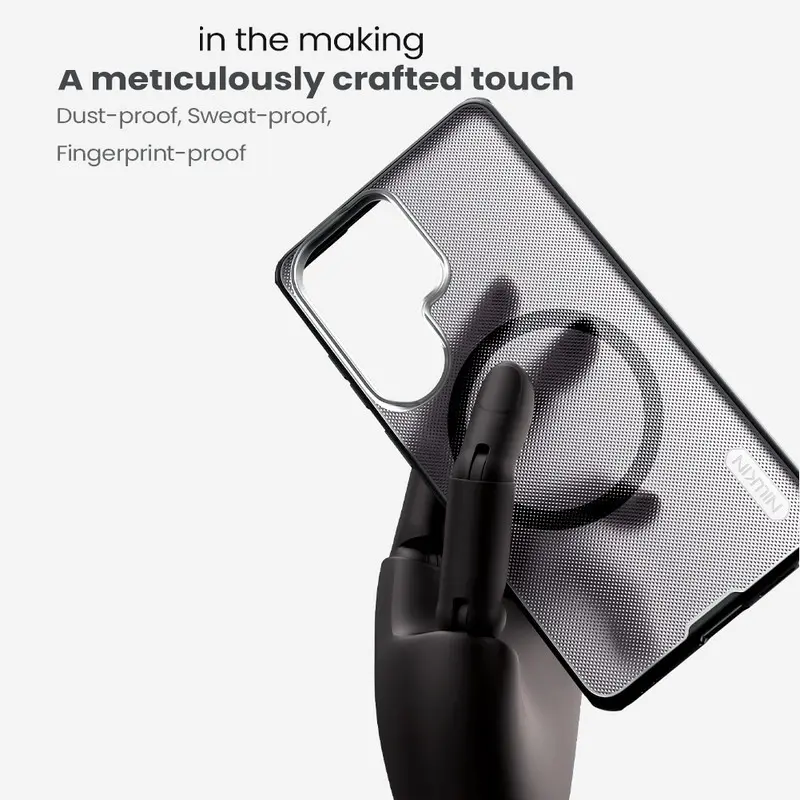 کاور نیلکین مدل Super Frosted Shield Pro Magnetic Clear مناسب برای سامسونگ Galaxy S26 Ultra