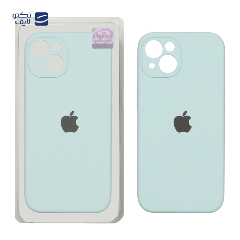 کاور گوشی اپل iPhone 13 مدل سیلیکونی پاک کنی - پک اصلی