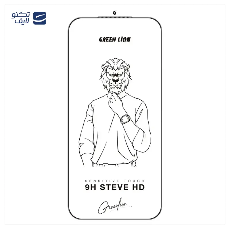 گلس گوشی اپل iPhone 17 Pro گرین لاین مدل 9H Steve HD