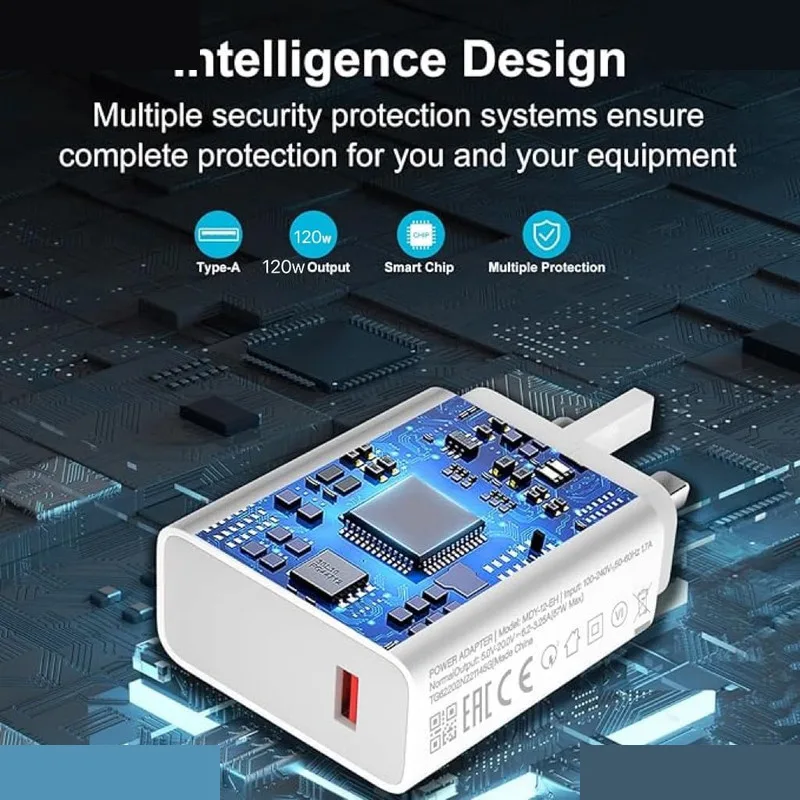 شارژر دیواری 120 وات نیبیوا مدل xiaomi 120w 2 مخصوص محصولات شیائومی