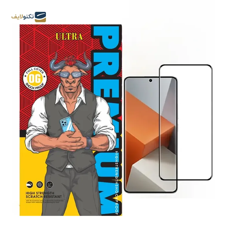 گلس شیشه ای گوشی سامسونگ Galaxy A56 مدل اولترا فول چسب 9H