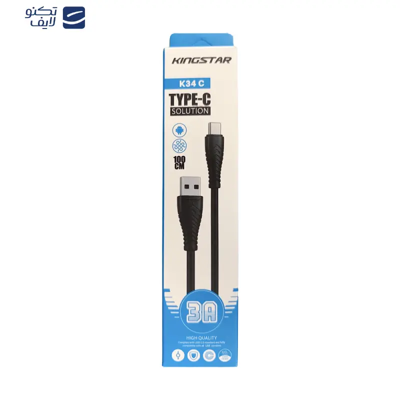 کابل تبدیل USB-C کینگ استار مدل K34C طول 1 متر